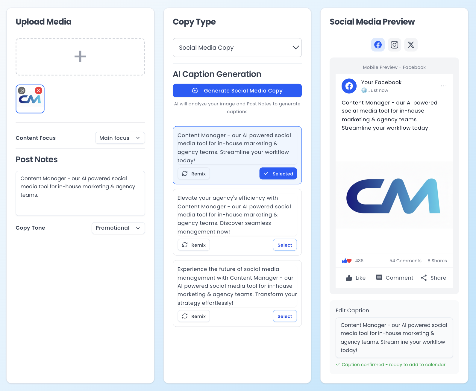 Content Suite Screenshot